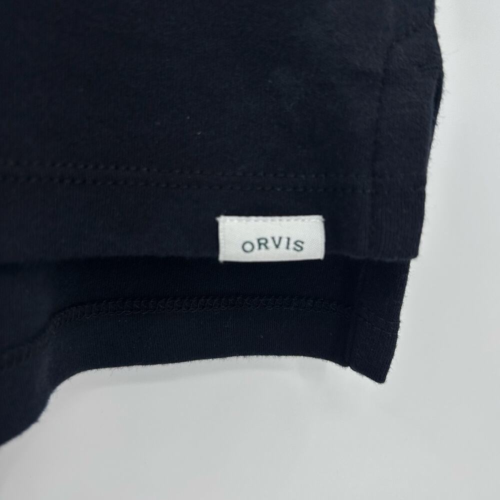 Orvis Pima Cotton Long Sleeve Shirt Black Notch Collar Womens Size Small - Picture 12 of 12